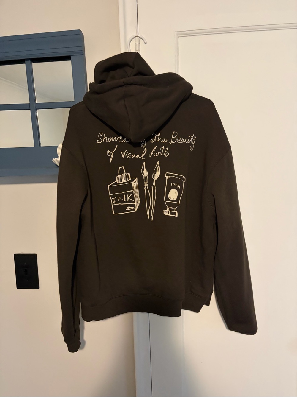 Graphic Art Supplies Hoodie in Chocolate Brown